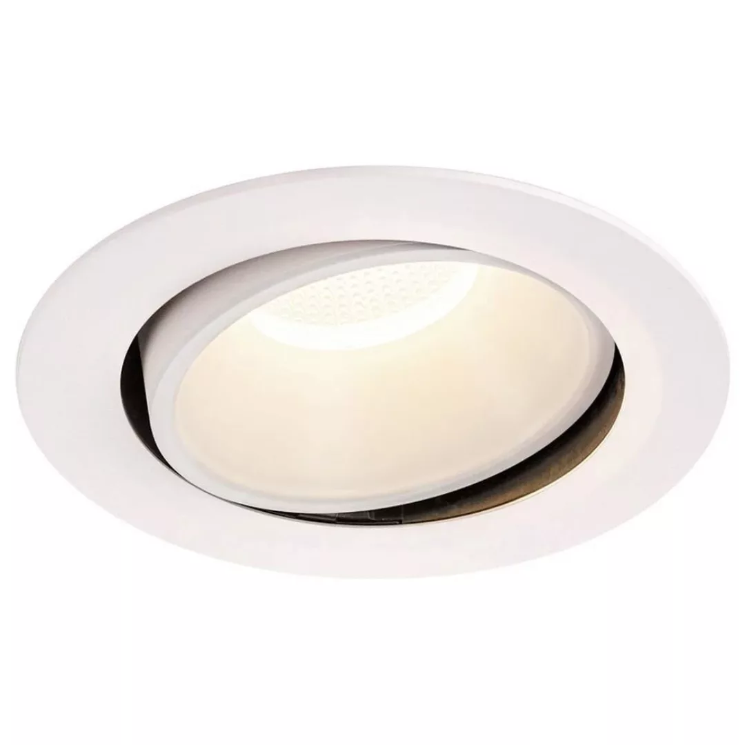 LED Einbaustrahler Numinos in Weiß 37,4W 3800lm 4000K 55° kardanisch günstig online kaufen