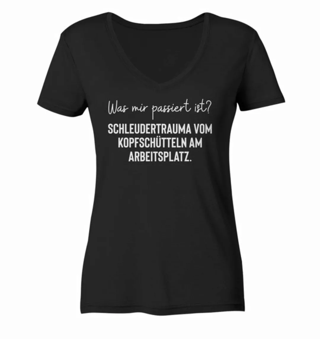 RABUMSEL V-Shirt Schleudertrauma vom Kopfschütteln am Arbeitsplatz- Frauen günstig online kaufen