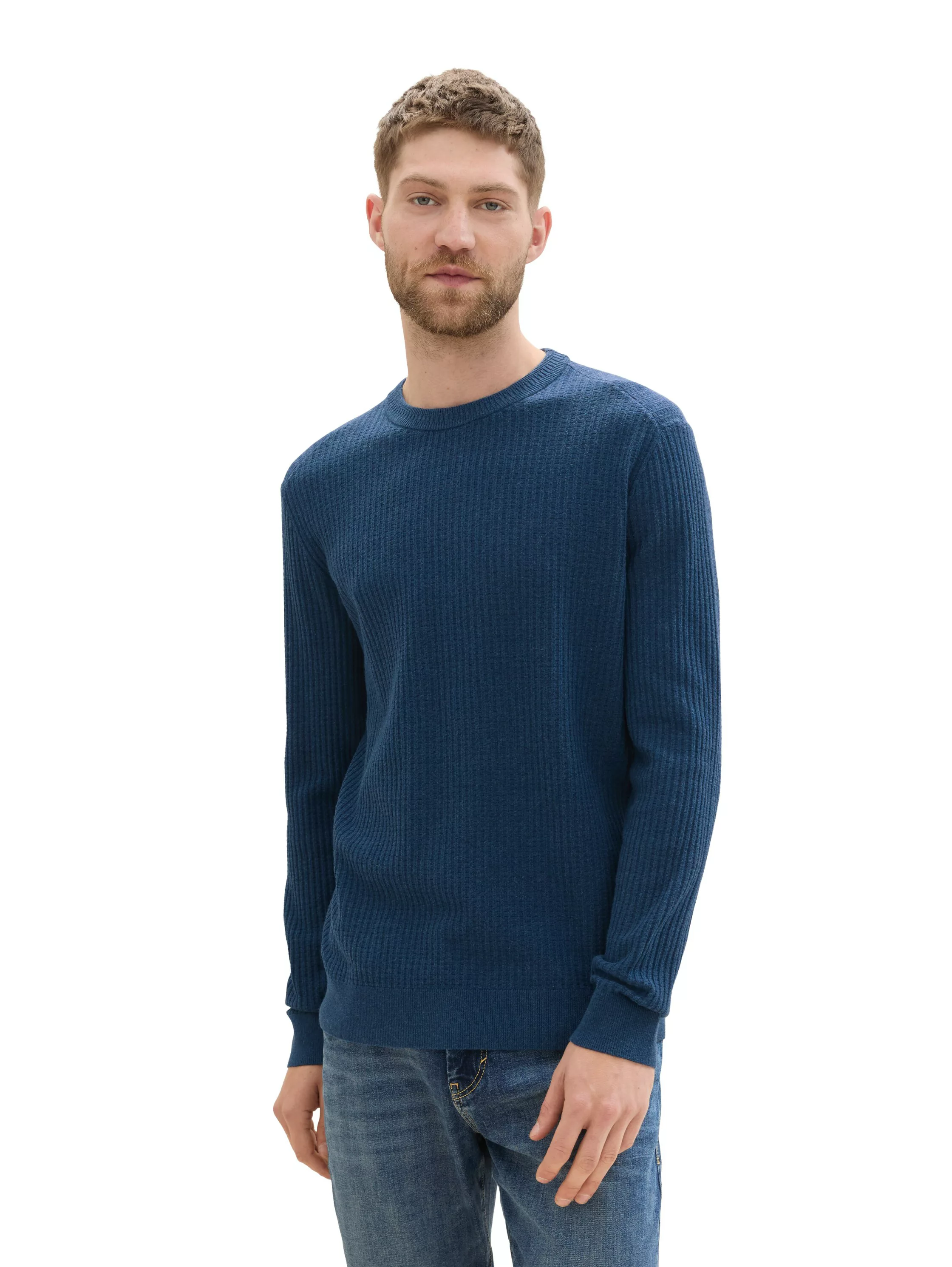 TOM TAILOR Strickpullover mit Rundhalsausschnitt günstig online kaufen