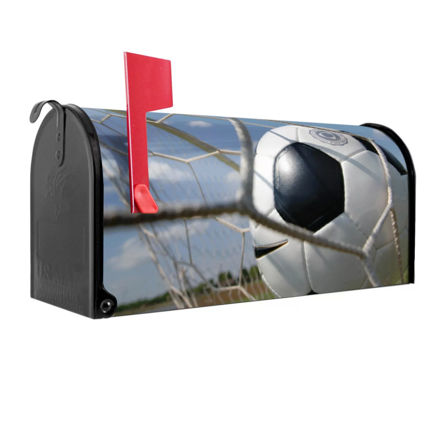 Banjado Amerikanischer Briefkasten Schwarz 48x22x16cm US Mailbox Letterbox günstig online kaufen