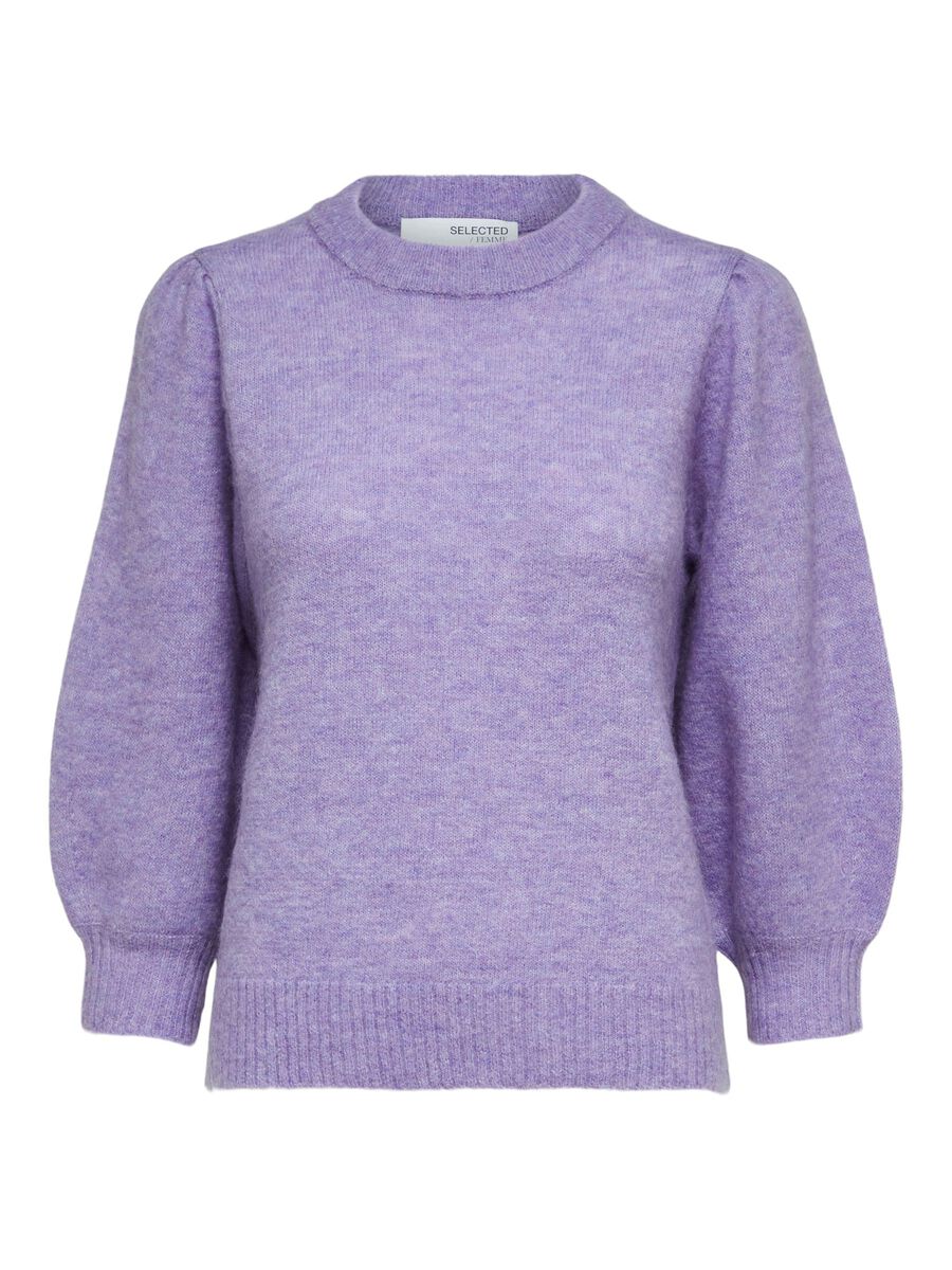 SELECTED Wollgemisch- Pullover Damen Violett günstig online kaufen