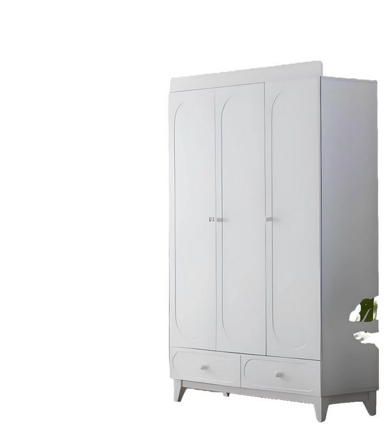 Xlmoebel Kleiderschrank Weißer Schrank für elegantes Schlafzimmer im modern günstig online kaufen