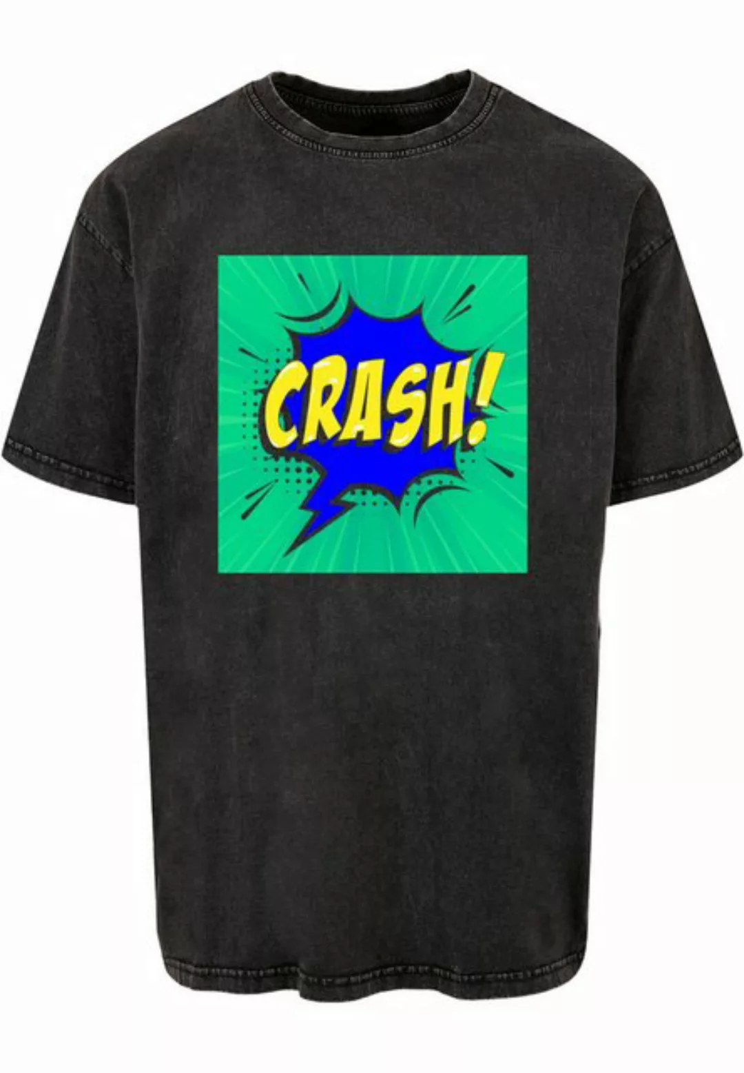 Merchcode T-Shirt Merchcode Herren CRASH Comic Acid Washed Oversized Tee (1 günstig online kaufen