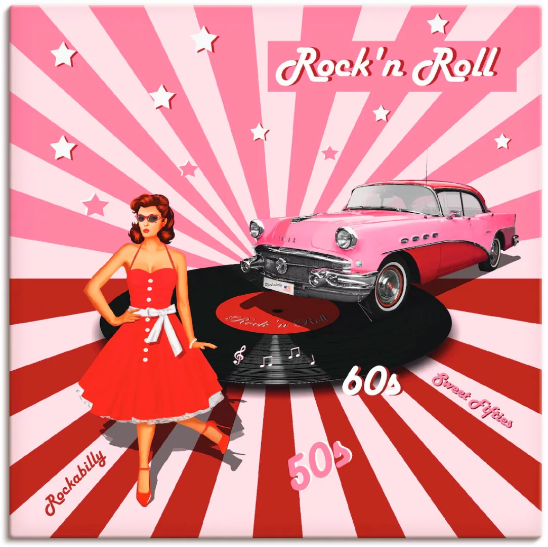 Artland Wandbild »Rock'n Roll die 50er Jahre«, Auto, (1 St.) günstig online kaufen