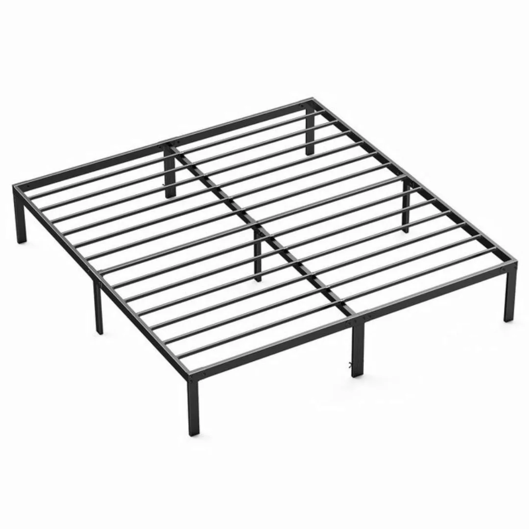 Refined Living Bettgestell King Metallbett 200 x 180 x 35 cm Stabile Latten günstig online kaufen