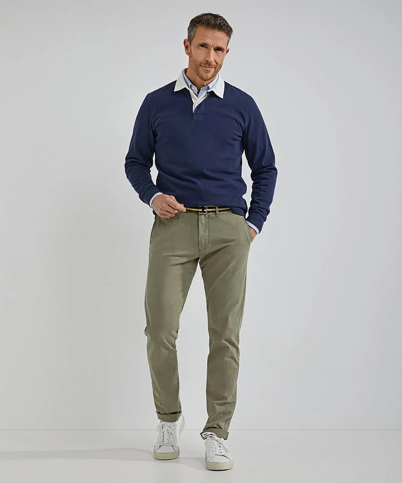 Steppin' Out Chino Northport Olivgrün - Größe W 38 - L 34 günstig online kaufen