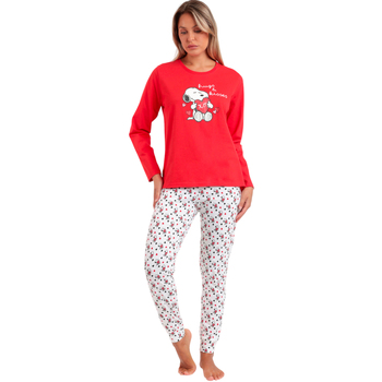 Admas  Pyjamas/ Nachthemden Pyjama Hose Top Langarm Peanuts In My Heart günstig online kaufen