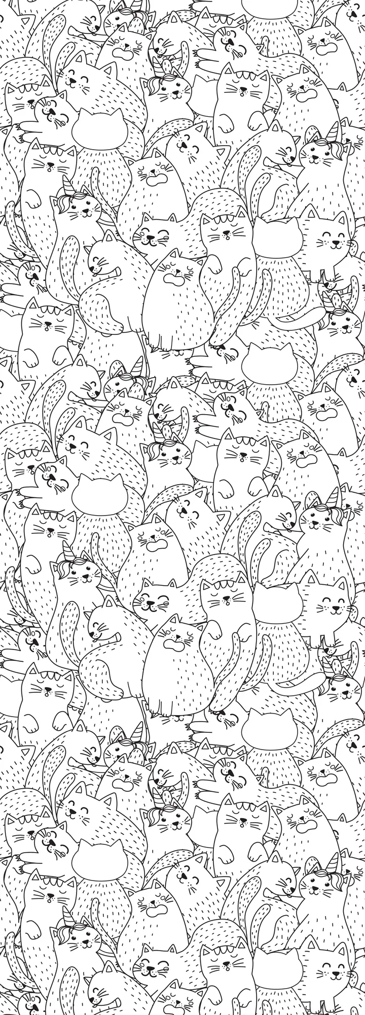 queence Wandsticker "Katzen", (1 St.), DIY-Wandsticker zum Bemalen günstig online kaufen