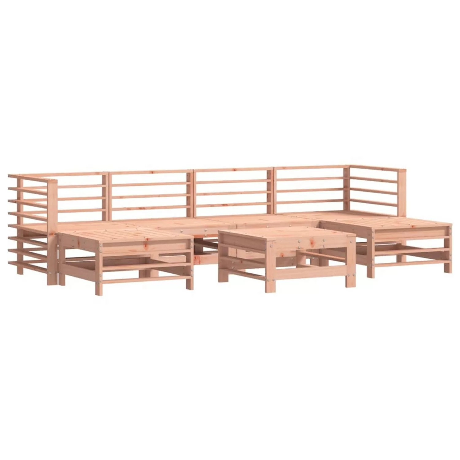 vidaXL 7-tlg Garten-Lounge-Set Massivholz Douglasie Modell 20 günstig online kaufen