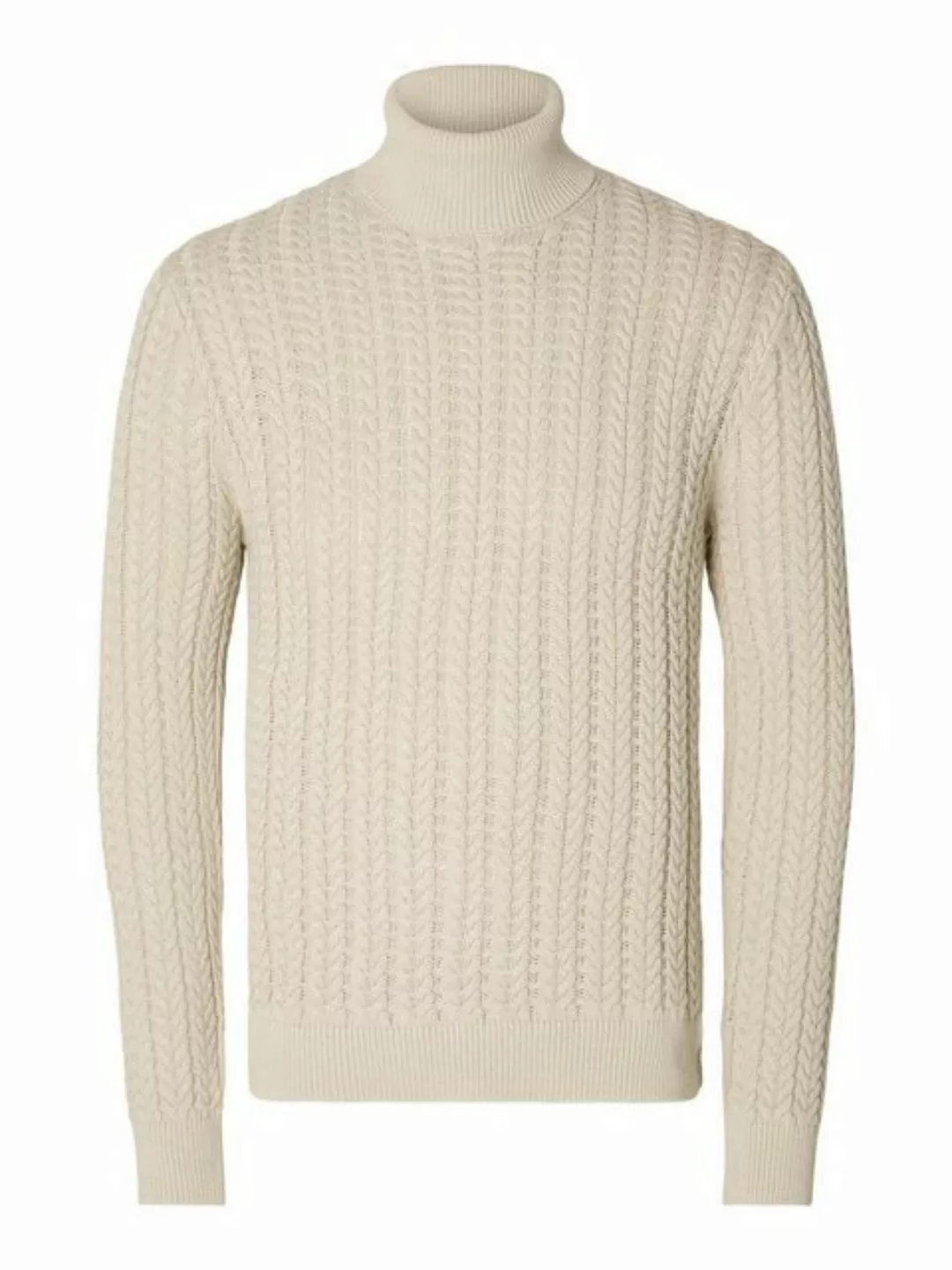 SELECTED HOMME Strickpullover SLHBRAI LS KNIT CABLE ROLL NECK W günstig online kaufen