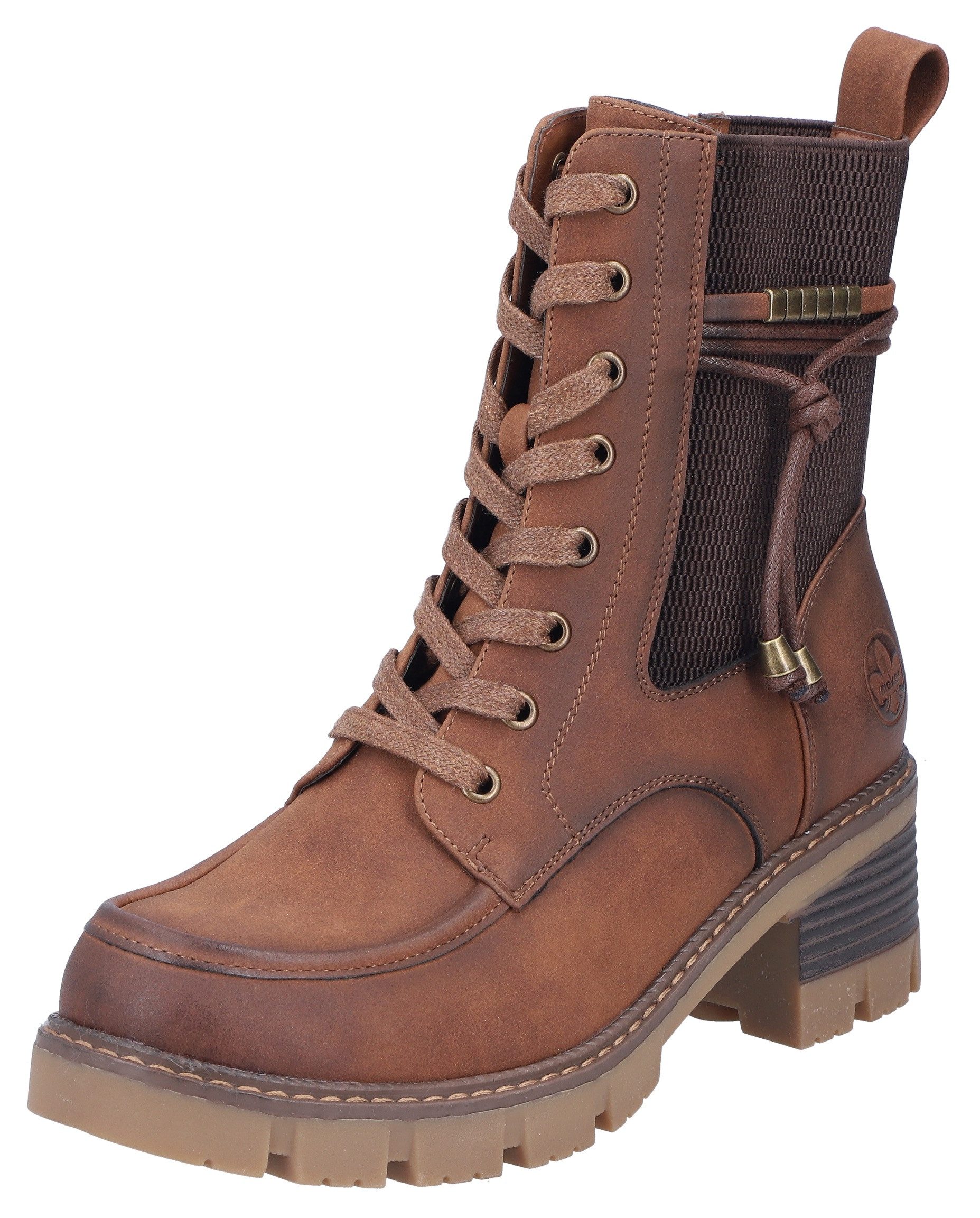 Rieker Winterstiefelette, Schnürboots, Stiefelette, Blockabsatz, mit günstig online kaufen