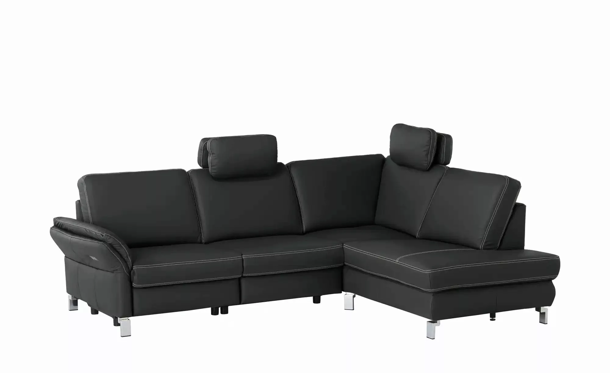 medium Ecksofa  Medium Plus ¦ schwarz ¦ Maße (cm): B: 265 H: 89 T: 200.0 Po günstig online kaufen