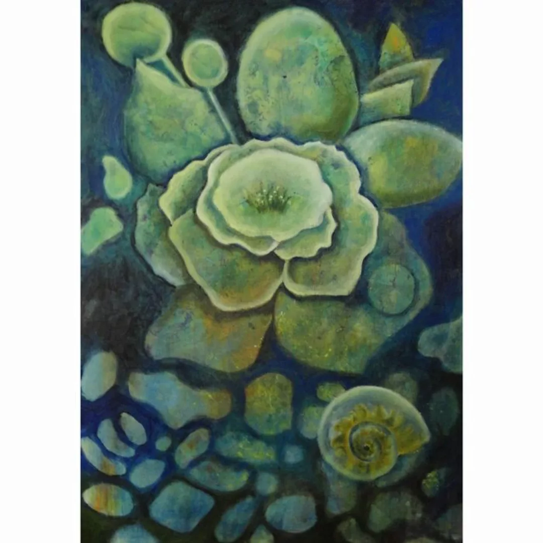 Original und Unikat: Handgemaltes ?lgem?lde BLUMENPHANTASIE II 62 x 42cm günstig online kaufen