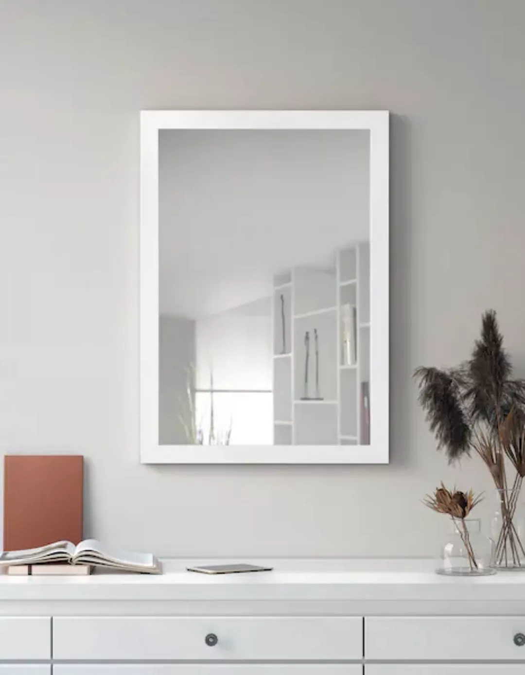 Spiegel 48 x 68 cm Kim ¦ weiß ¦ Holzwerkstoff ¦ Maße (cm): B: 1,6 H: 68 Acc günstig online kaufen
