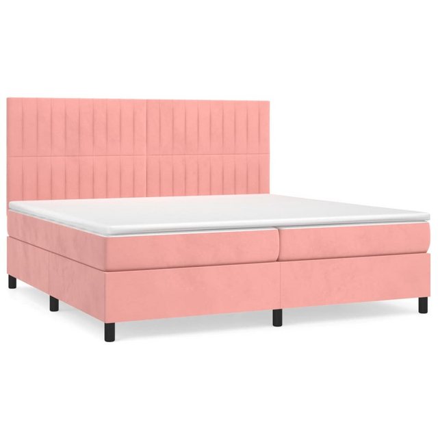 vidaXL Boxspringbett Bett Boxspringbett mit Matratze komplett Samt (200 x 2 günstig online kaufen