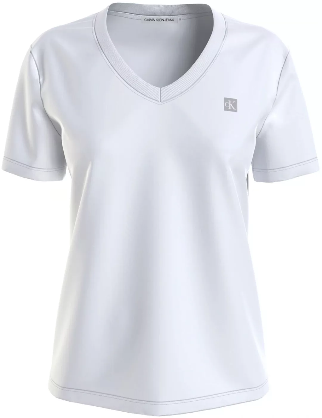 Calvin Klein Jeans Plus T-Shirt "PLUS CK EMBRO BADGE V-NECK TEE", Große Grö günstig online kaufen