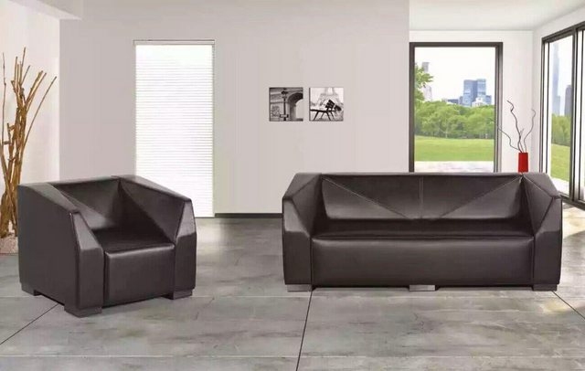 JVmoebel Sofa Schwarze Arbeitszimmermöbel Sofagarnitur Dreisitzer Luxus Ses günstig online kaufen