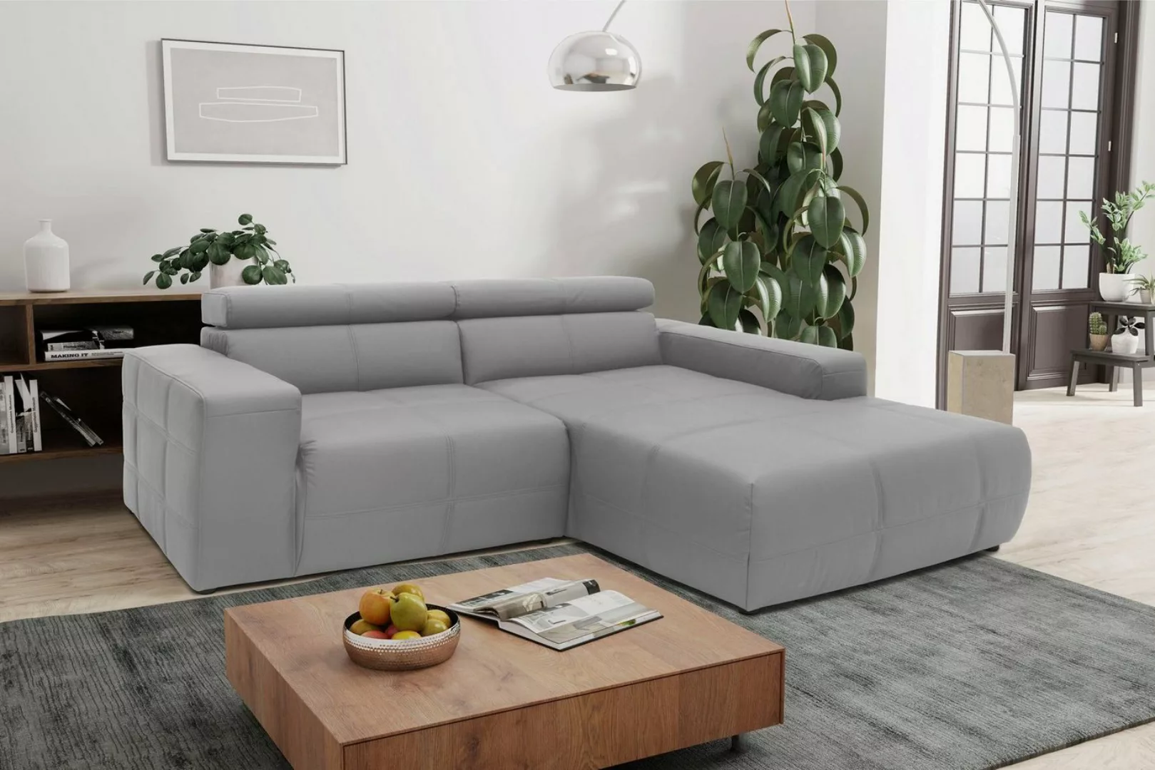 DOMO collection Ecksofa Brandon kleine Ausführung B/T/H: 214/100/80 cm, Mit günstig online kaufen