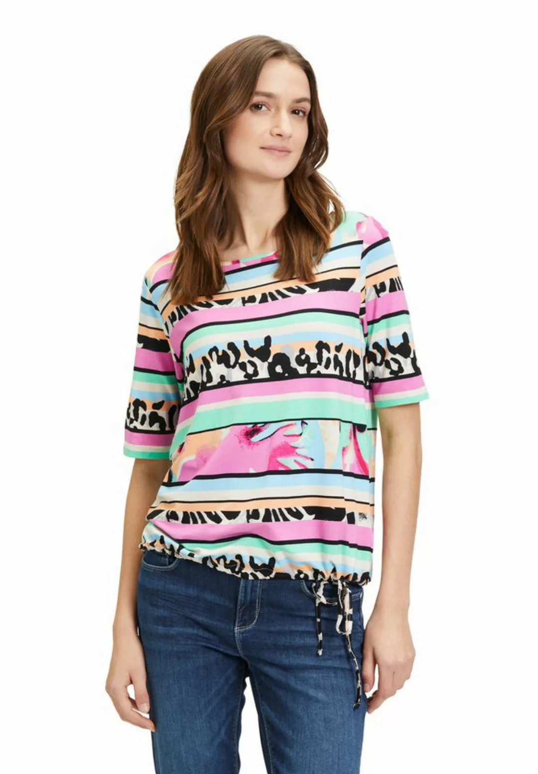 Betty Barclay Kurzarmshirt Betty Barclay Casual-Shirt mit Tunnelzug (1-tlg) günstig online kaufen