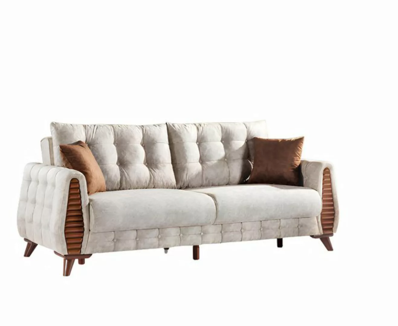 JVmoebel 3-Sitzer Textil Sofa 3 Sitzer Sofa Polster Sofas Design Couch Möbe günstig online kaufen