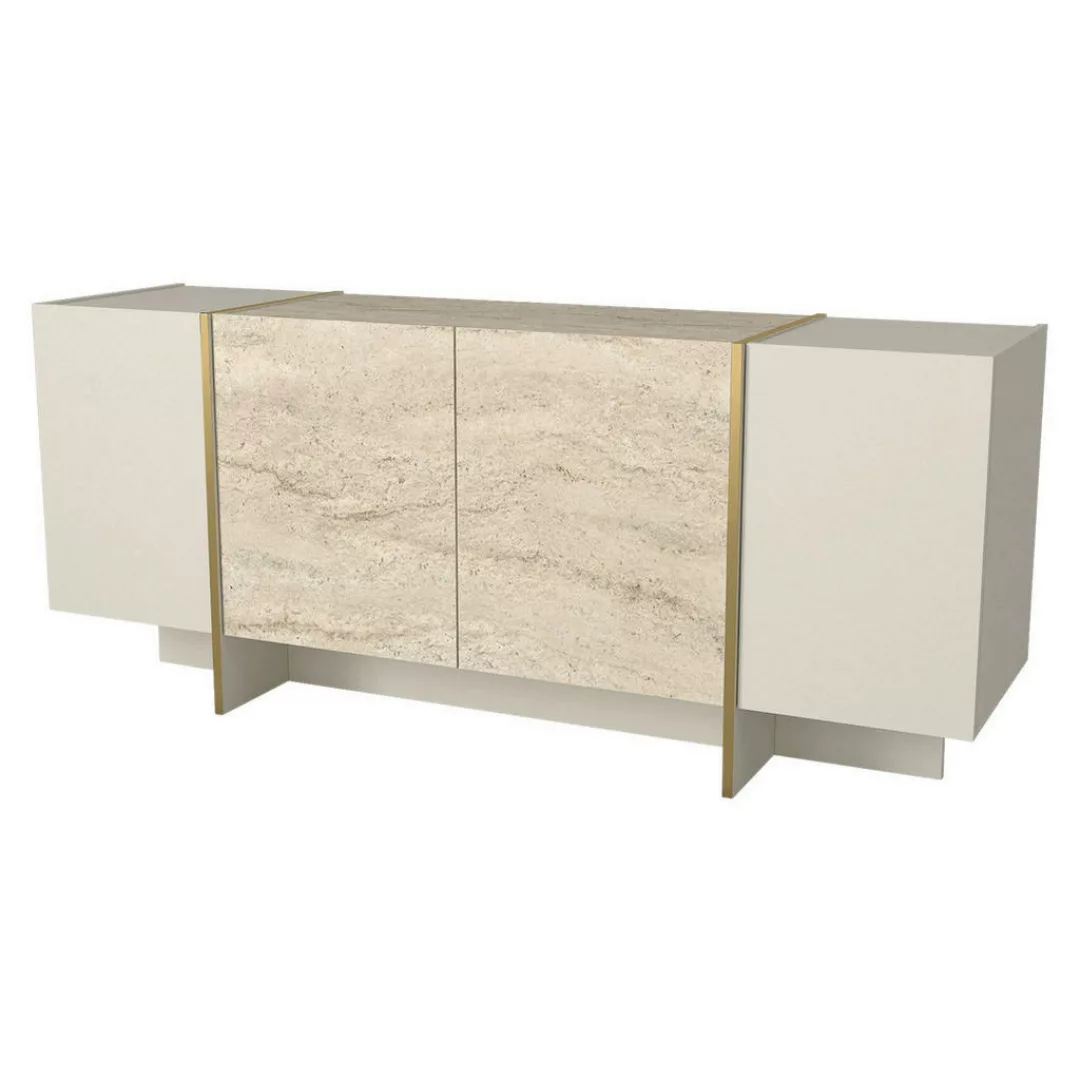 Sideboard Veyron beige granit Optik B/H/T: ca. 150x74x45 cm günstig online kaufen