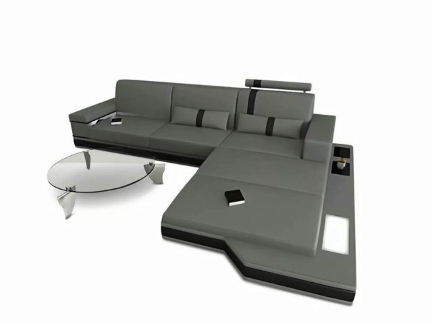 Sofa Dreams Ecksofa Mesana L Form Sofa, Designersofa, Sofa mit Licht und US günstig online kaufen