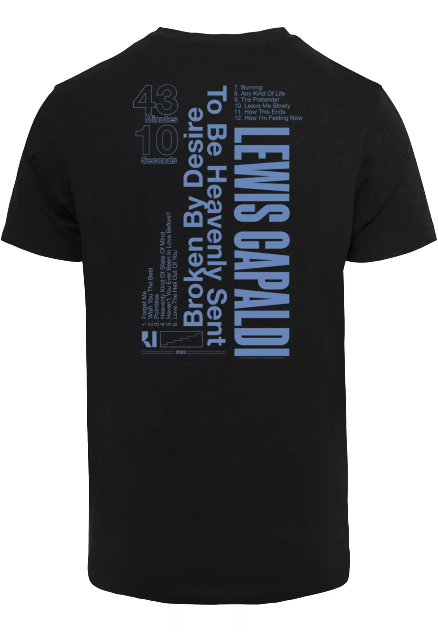 Merchcode T-Shirt "Merchcode Herren Lewis Capaldi - Tour grabsheet 3 T-Shir günstig online kaufen