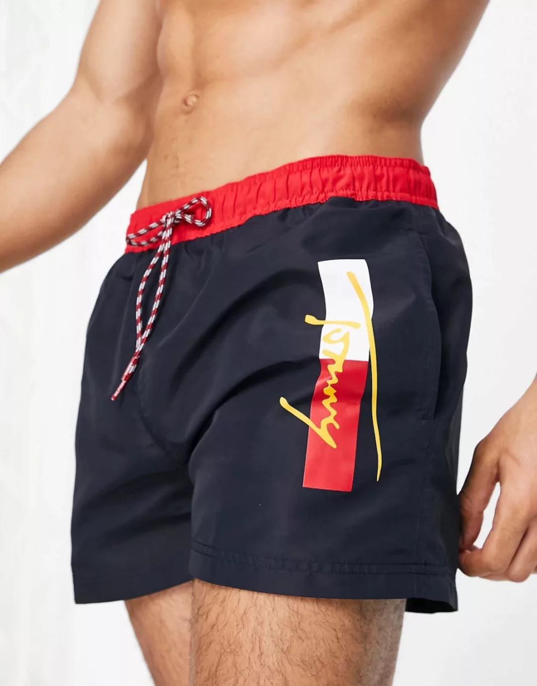 Tommy Hilfiger Underwear Badeshorts Mit Kordelzug M Desert Sky günstig online kaufen