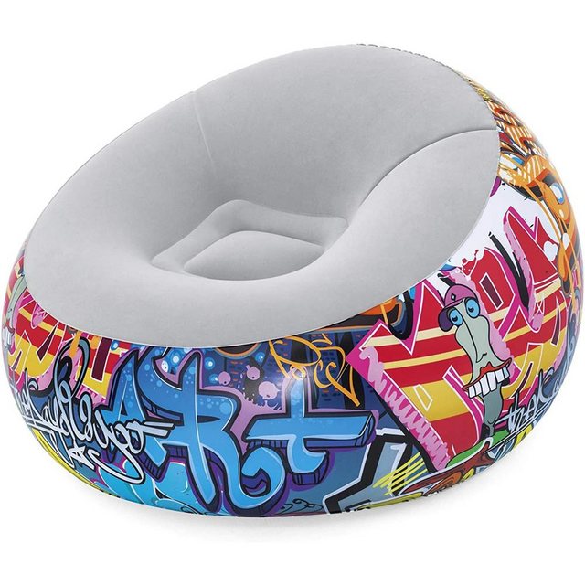 Bestway Luftsessel Inflate-A-Chair Luftsessel Graffiti, 112x112x66 cm, aufb günstig online kaufen