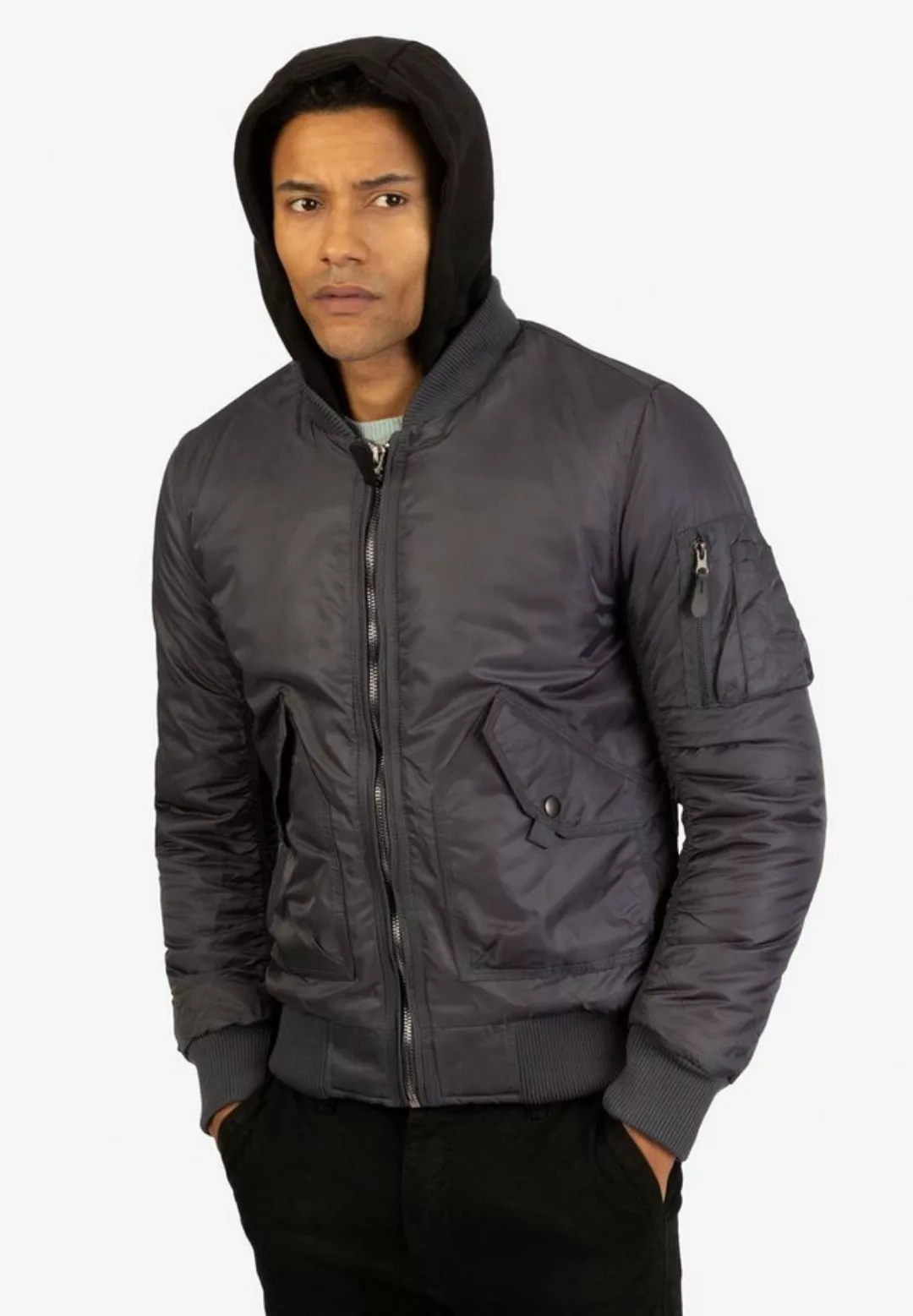 FRILIVIN Outdoorjacke im Bomberjacke Stil mit abnehmbarer Kapuze günstig online kaufen