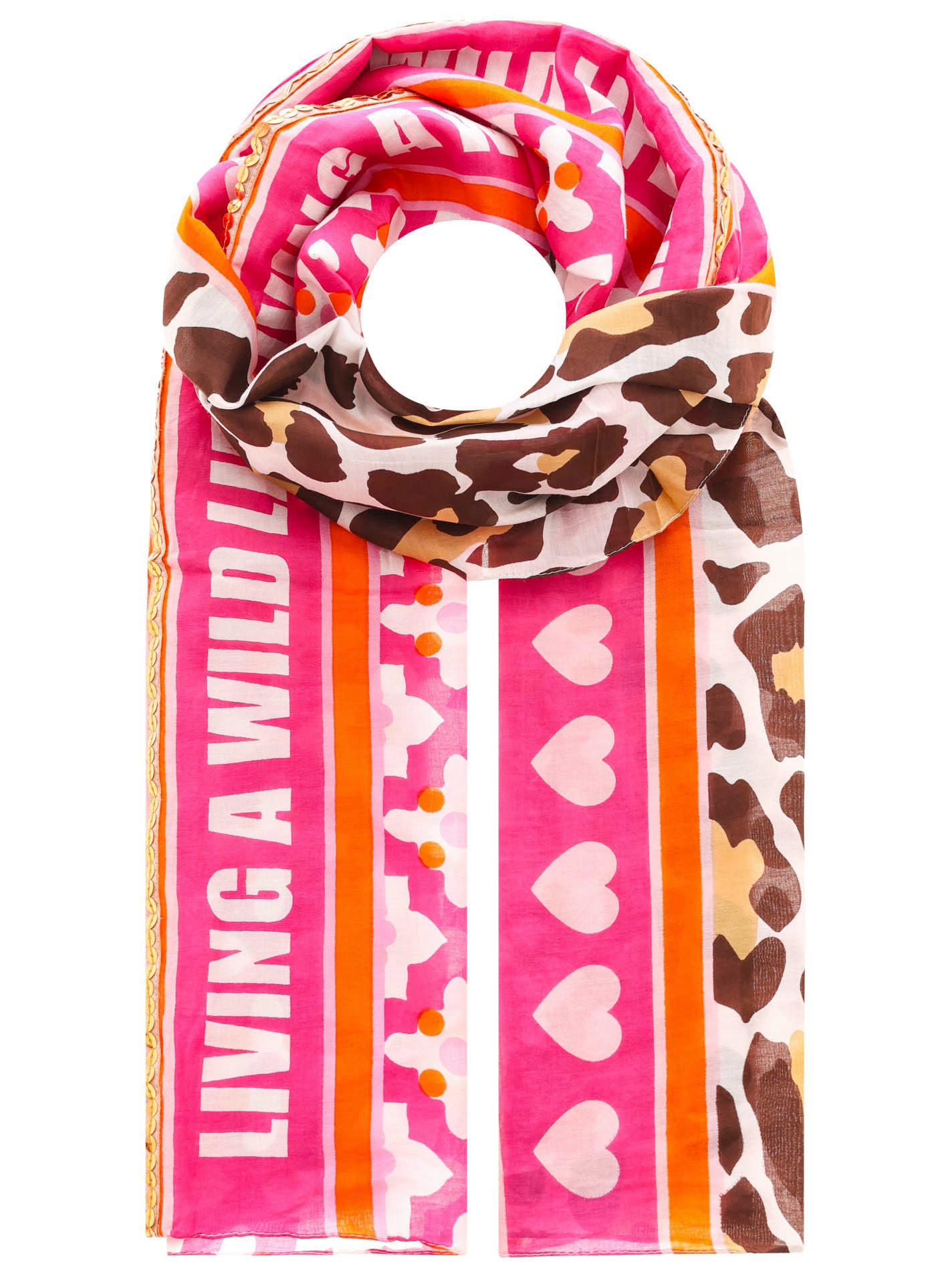 Zwillingsherz Modeschal "Wild Life", mit buntem günstig online kaufen