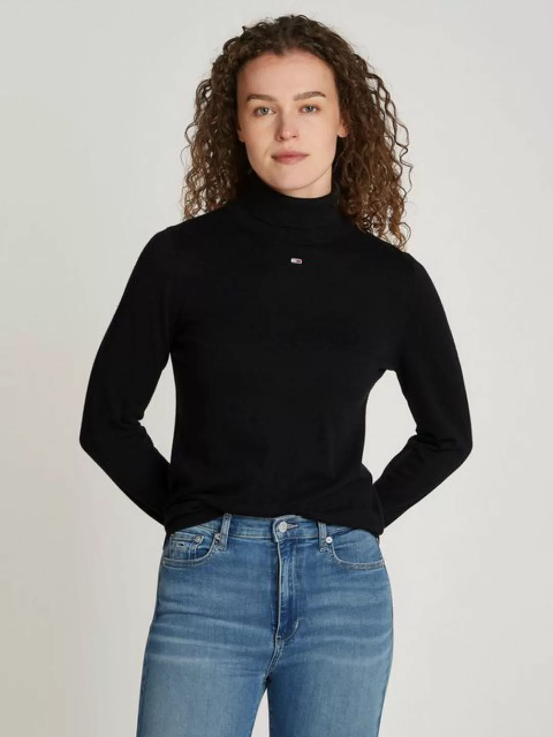 Tommy Jeans Curve Rollkragenpullover TJW ESSENTIAL TRTLNK SWEATER EXT mit R günstig online kaufen