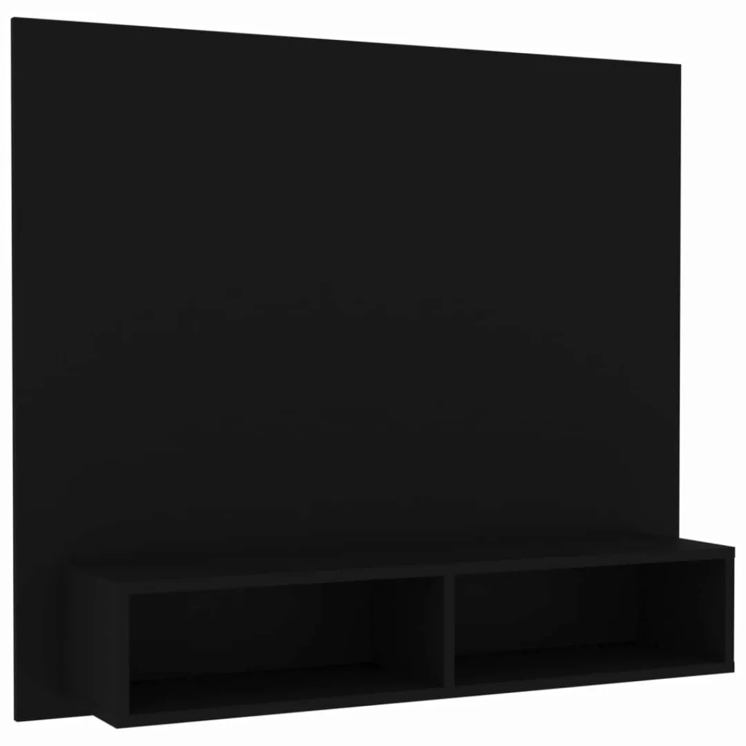 Tv-wandschrank Schwarz 102x23,5x90 Cm Spanplatte günstig online kaufen