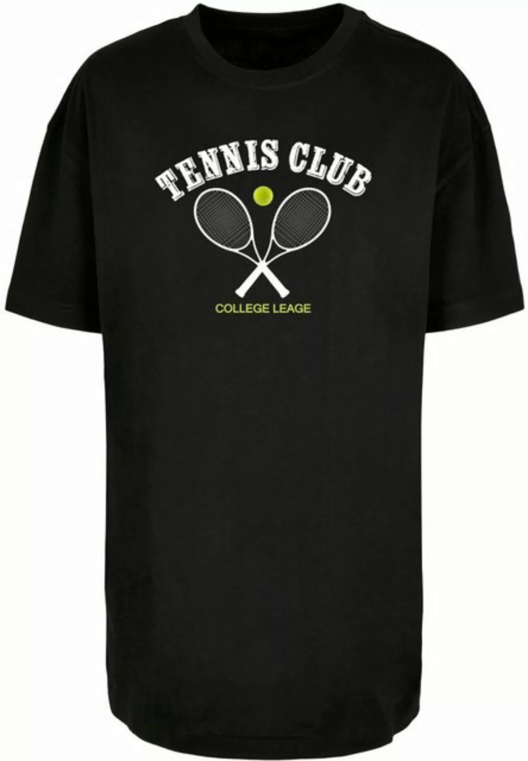 Merchcode T-Shirt Merchcode Damen Ladies Tennis Club Boyfriend Tee (1-tlg) günstig online kaufen