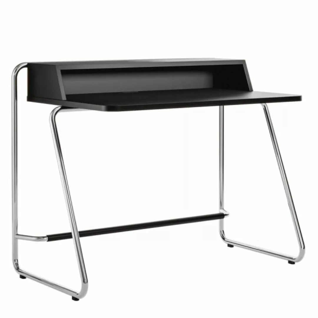 THONET Stahlrohr Schreibtisch S 1200 | schwarz gebeizt | Gestell verchromt günstig online kaufen