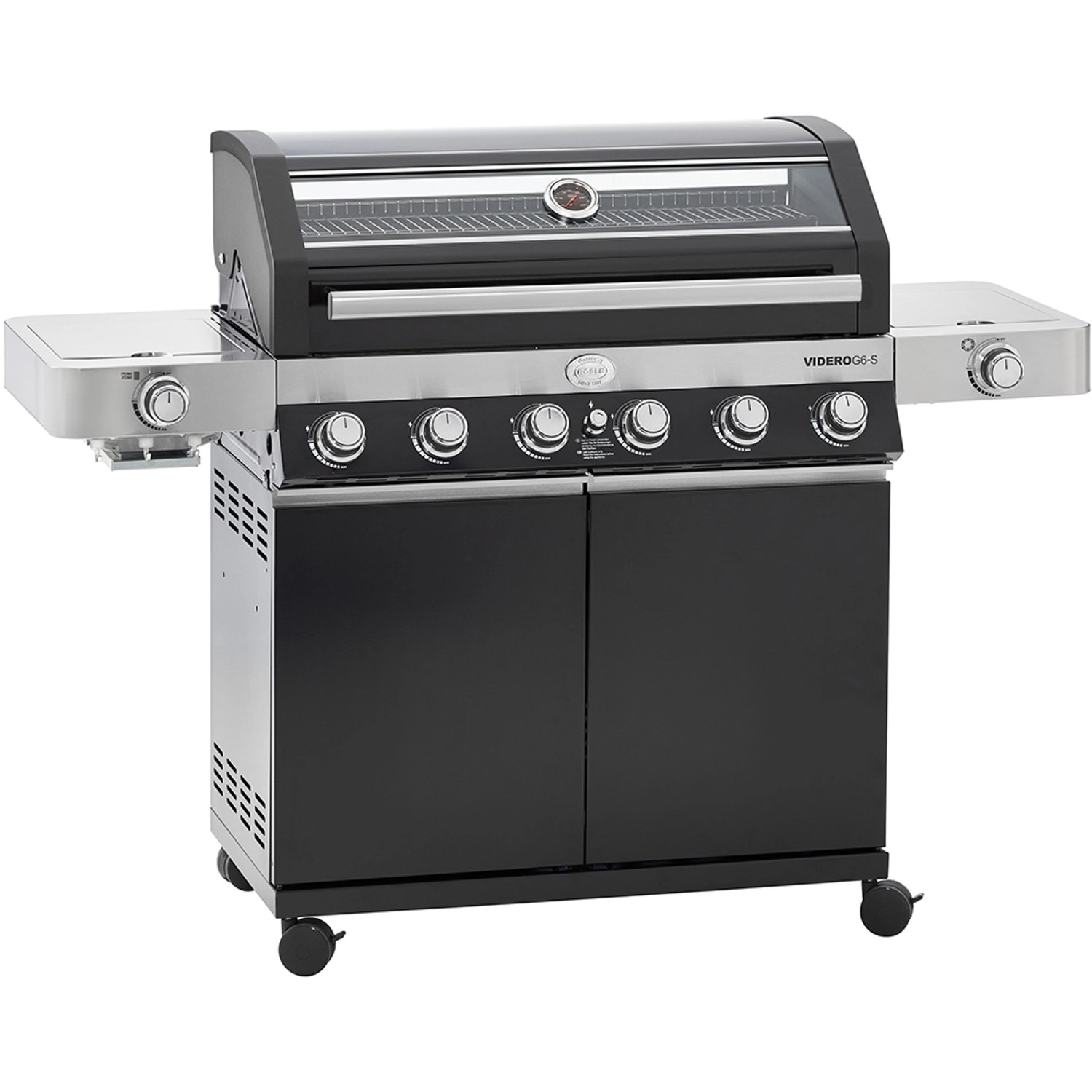 Rösle Gasgrill BBQ-Station Videro G6-S Vario+ 50mbar Schwarz günstig online kaufen