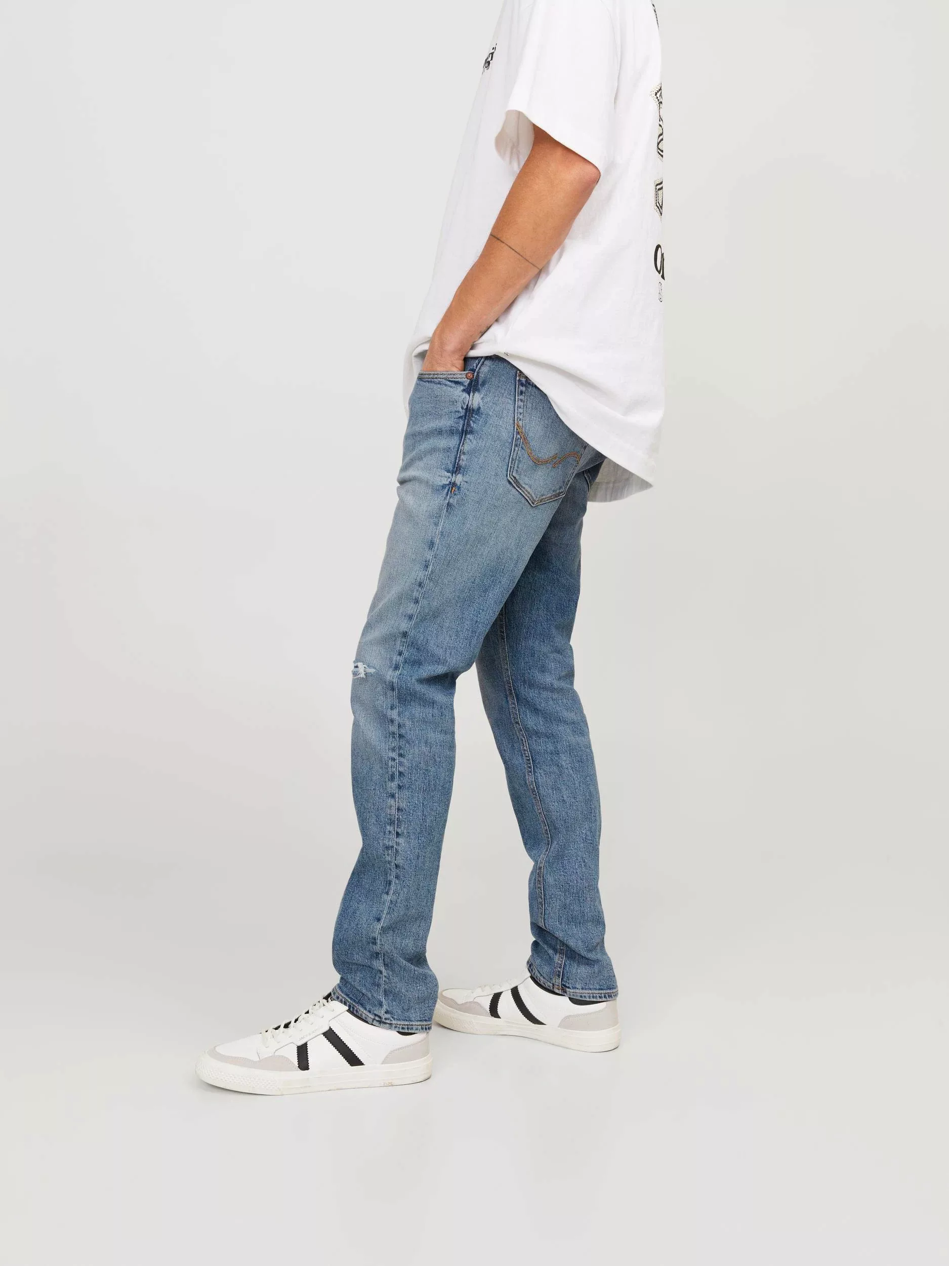 Jack & Jones Regular-fit-Jeans Slim Fit Jeans Hose Low Rise Stretch Denim P günstig online kaufen