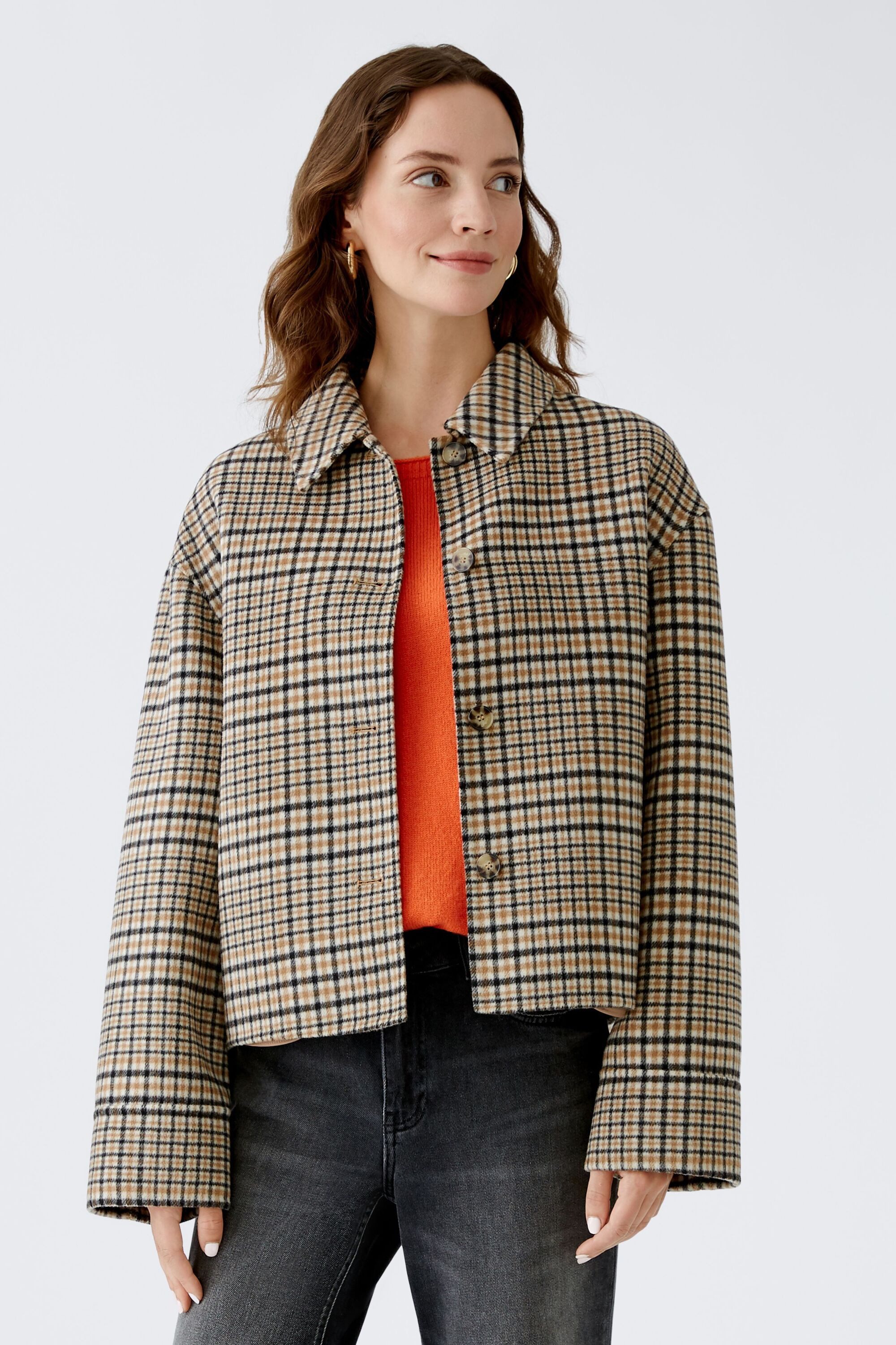 Oui Outdoorjacke Jacke Wollmischung günstig online kaufen