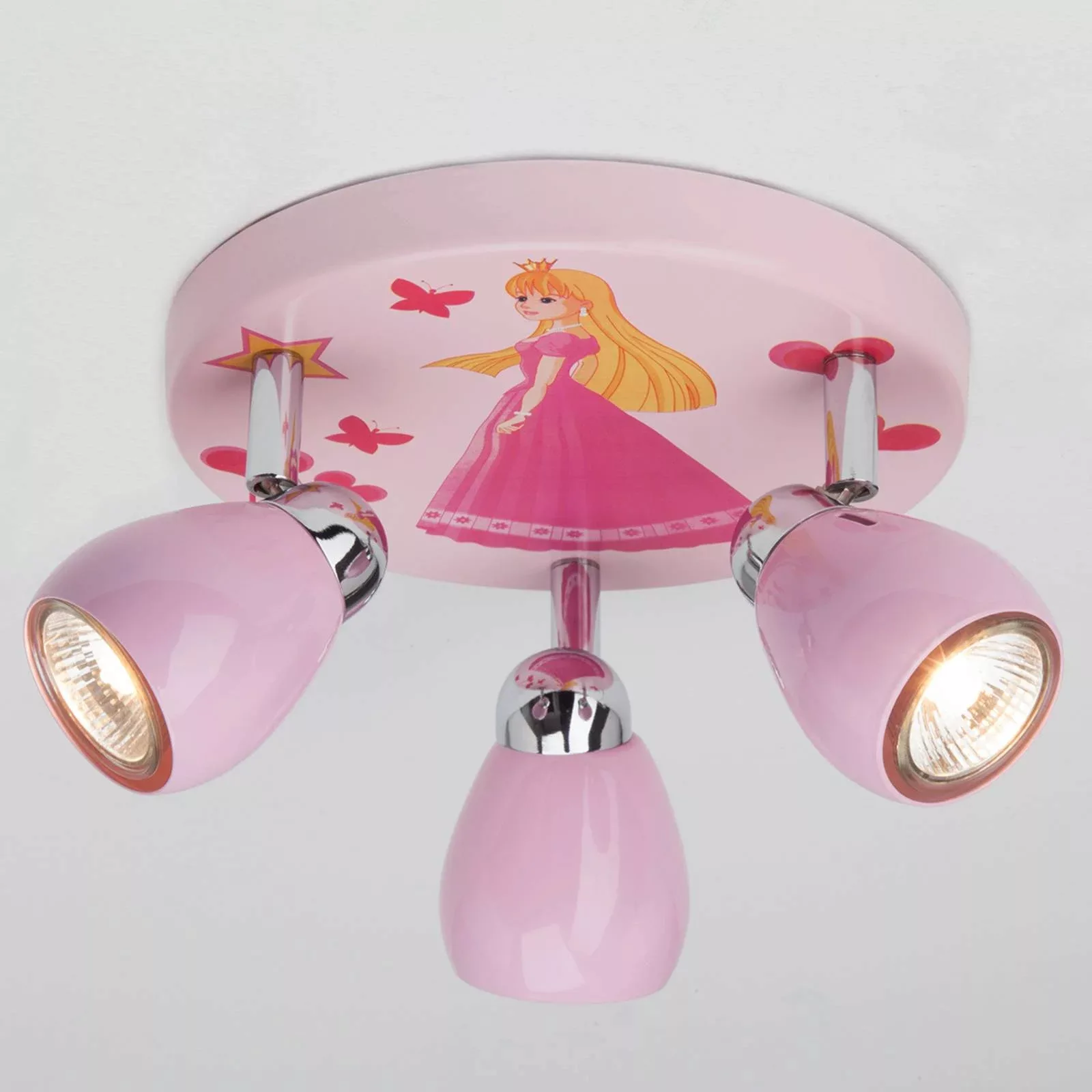 Brilliant LED-Spotrondell Princess 3-flammig Rosa günstig online kaufen