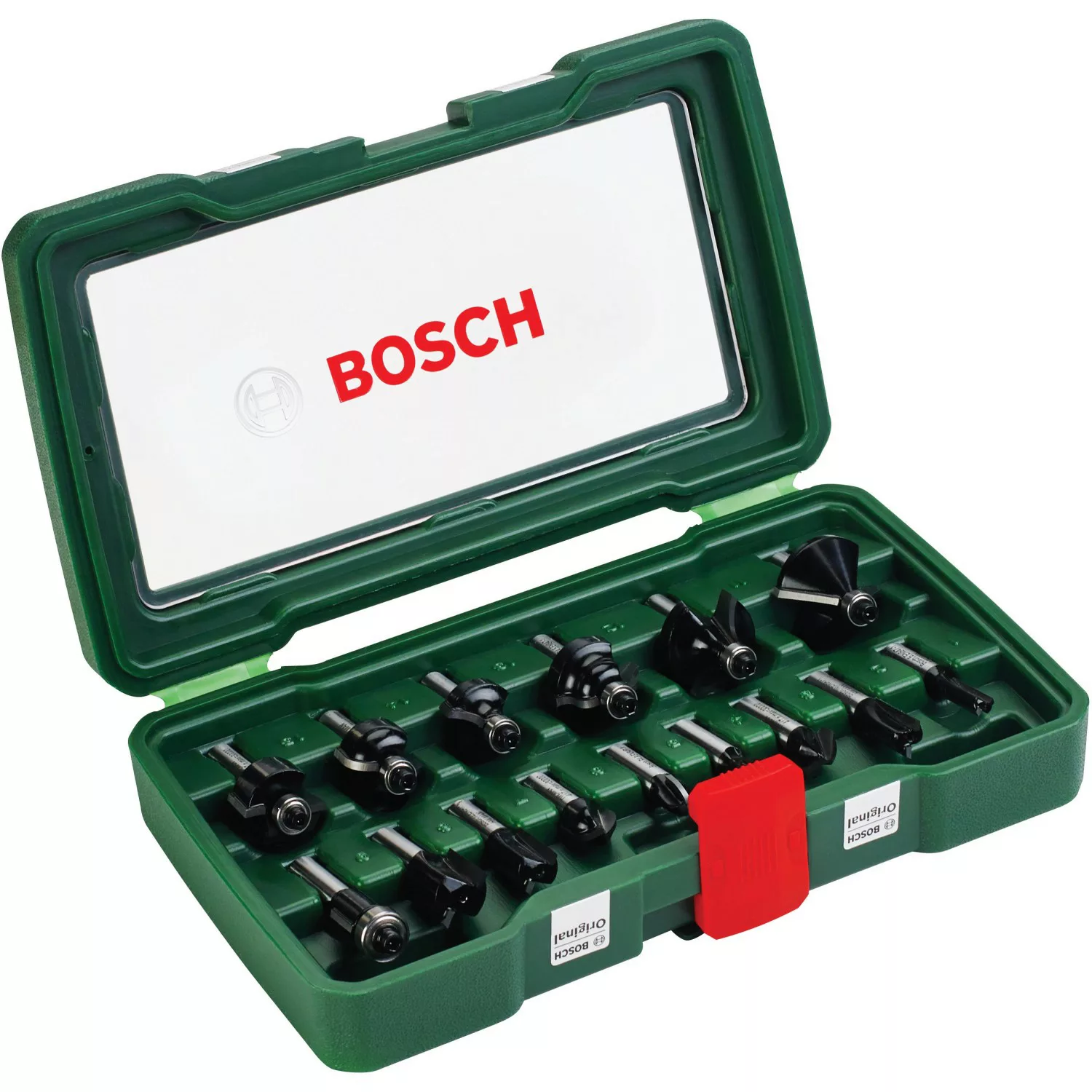 Bosch HM-Fräser-Set Promoline 8 mm Schaft 15-teilig günstig online kaufen