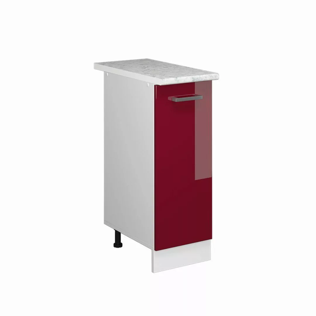 Vicco Apothekerschrank R-Line, Bordeaux Hochglanz/Weiß, 30 günstig online kaufen