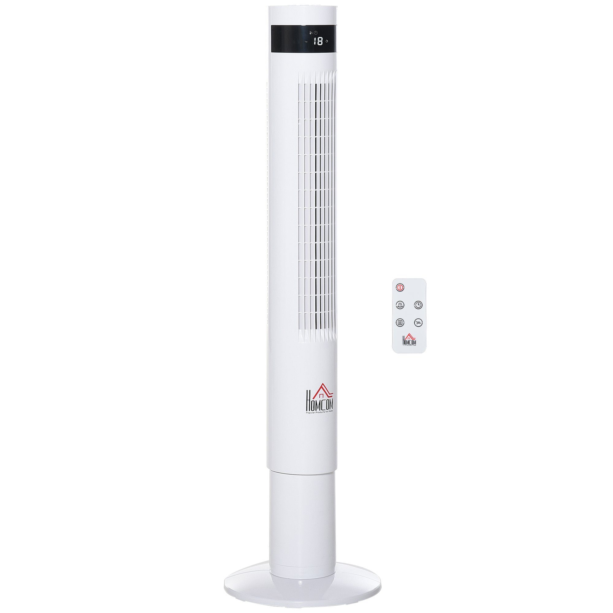 HOMCOM Turmventilator Turmventilator mit Fernsteuerung, 85° günstig online kaufen