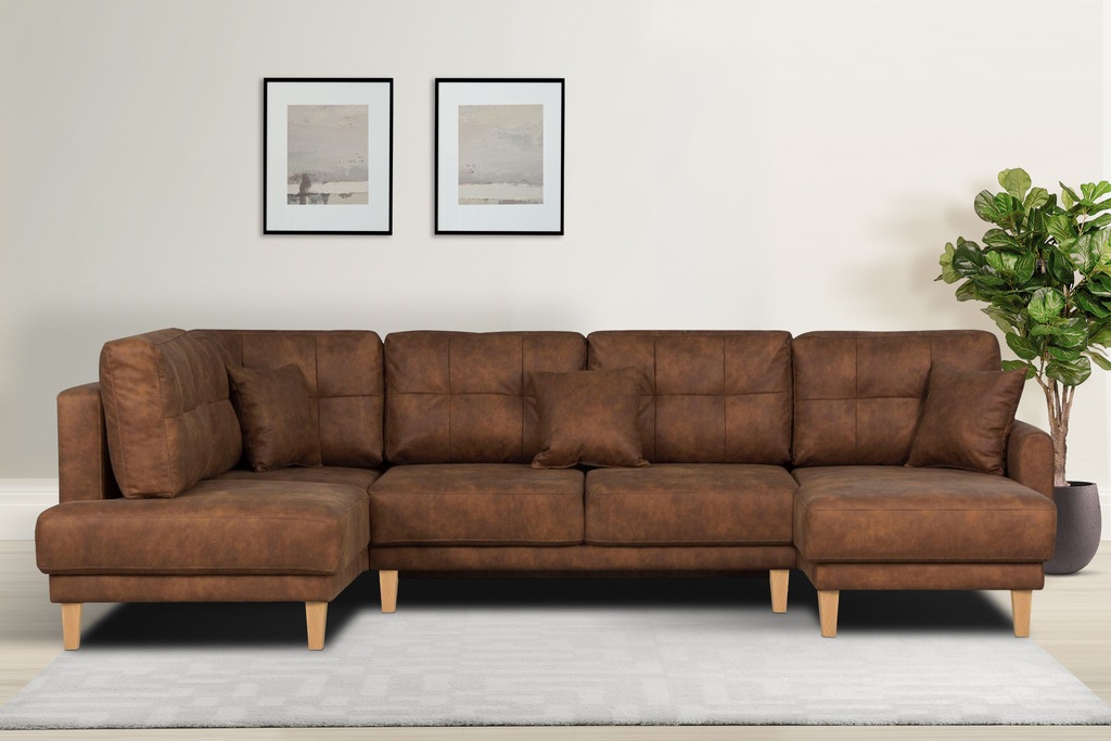 Home affaire Wohnlandschaft "TRIPLO U-Form wahlweise mit Schlaffunktion, B/ günstig online kaufen