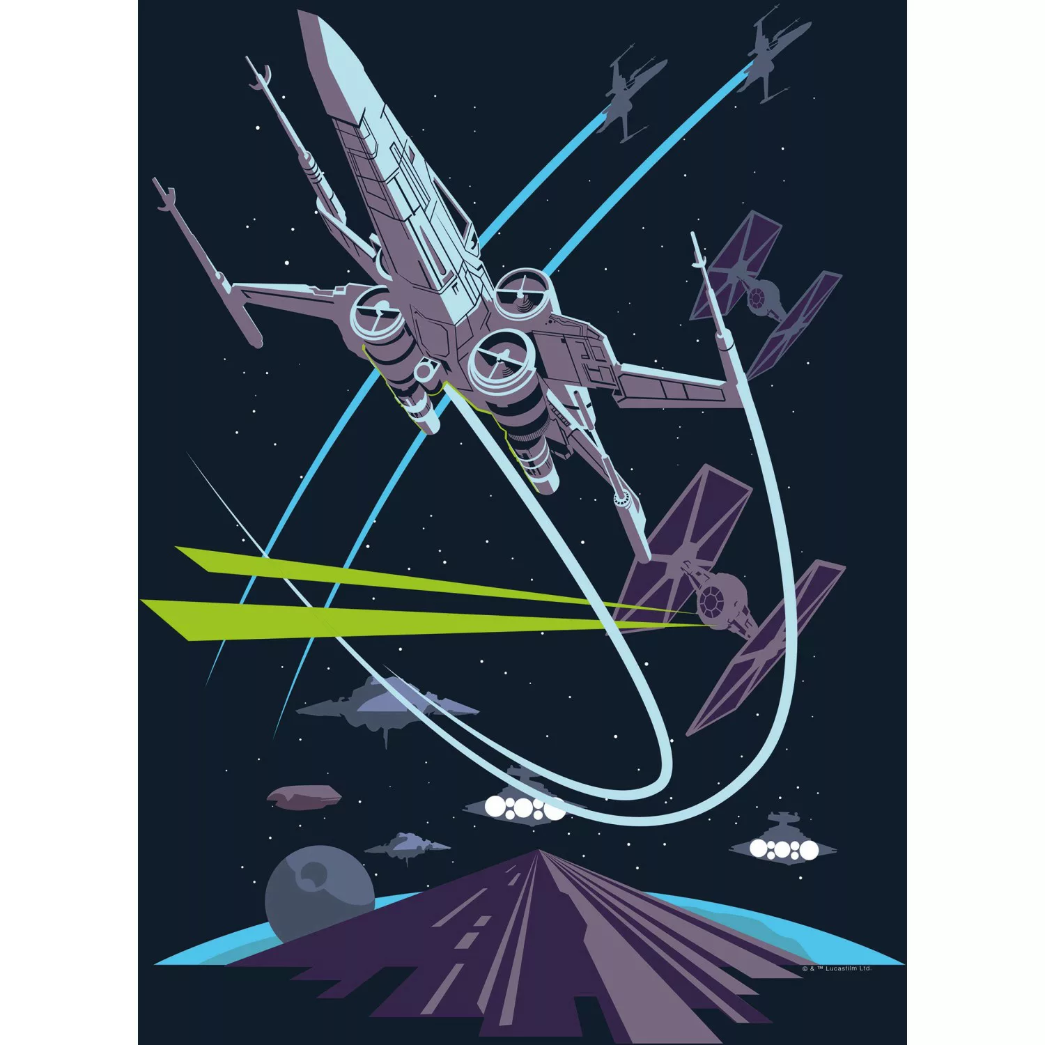 Komar Wandbild Star Wars X-Wing 30 x 40 cm günstig online kaufen