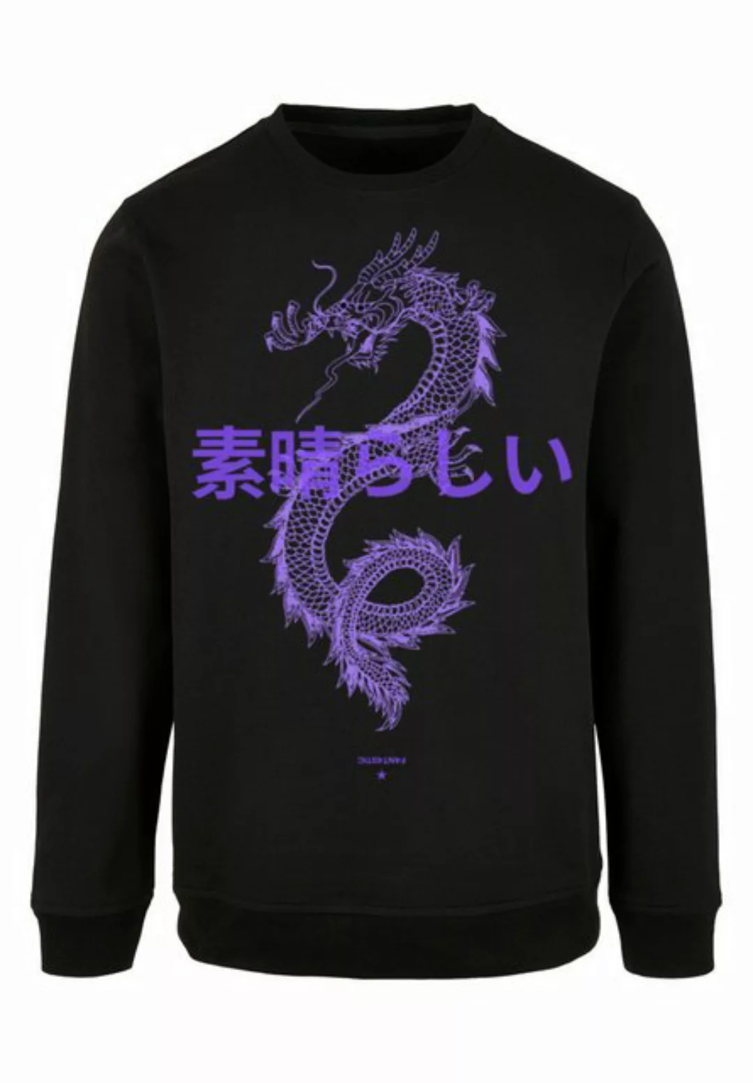 F4NT4STIC Kapuzenpullover Drache Lila Print günstig online kaufen