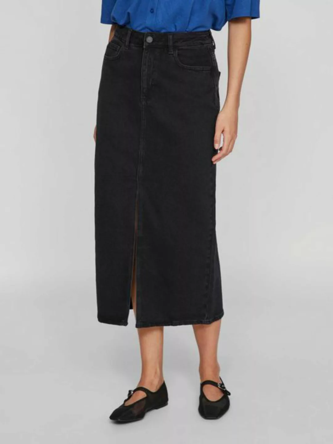 Vila Jeansrock "VIJAF HW MIDI DENIM SKIRT-NOOS" günstig online kaufen