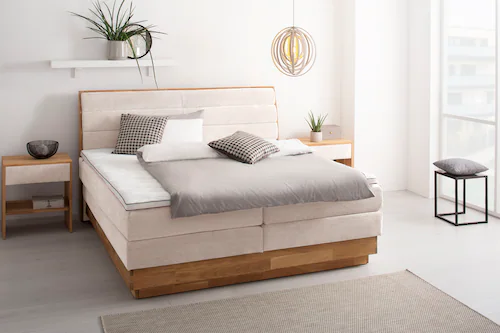 OTTO products Boxspringbett, LED-Beleuchtung, mit zertifizierten, recycelte günstig online kaufen