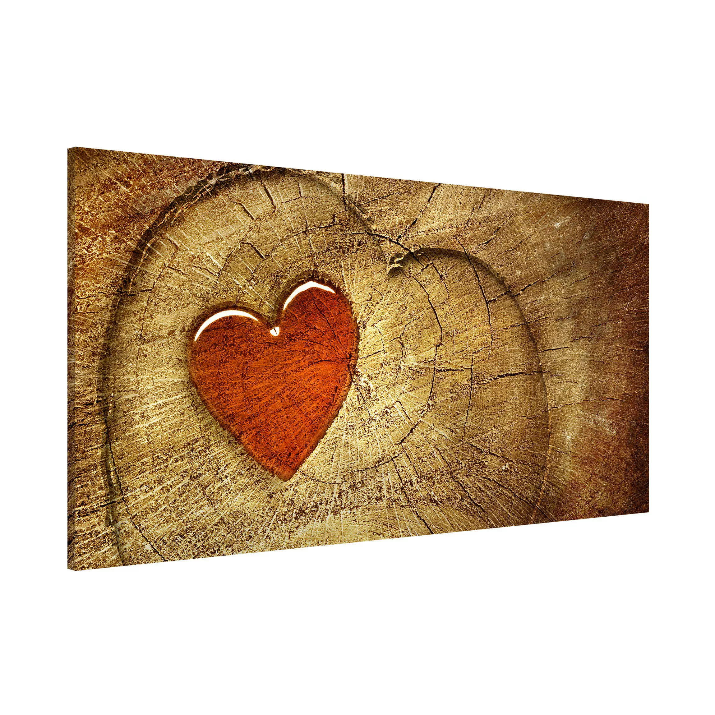 Magnettafel Holzoptik - Hochformat 1:2 Natural Love günstig online kaufen