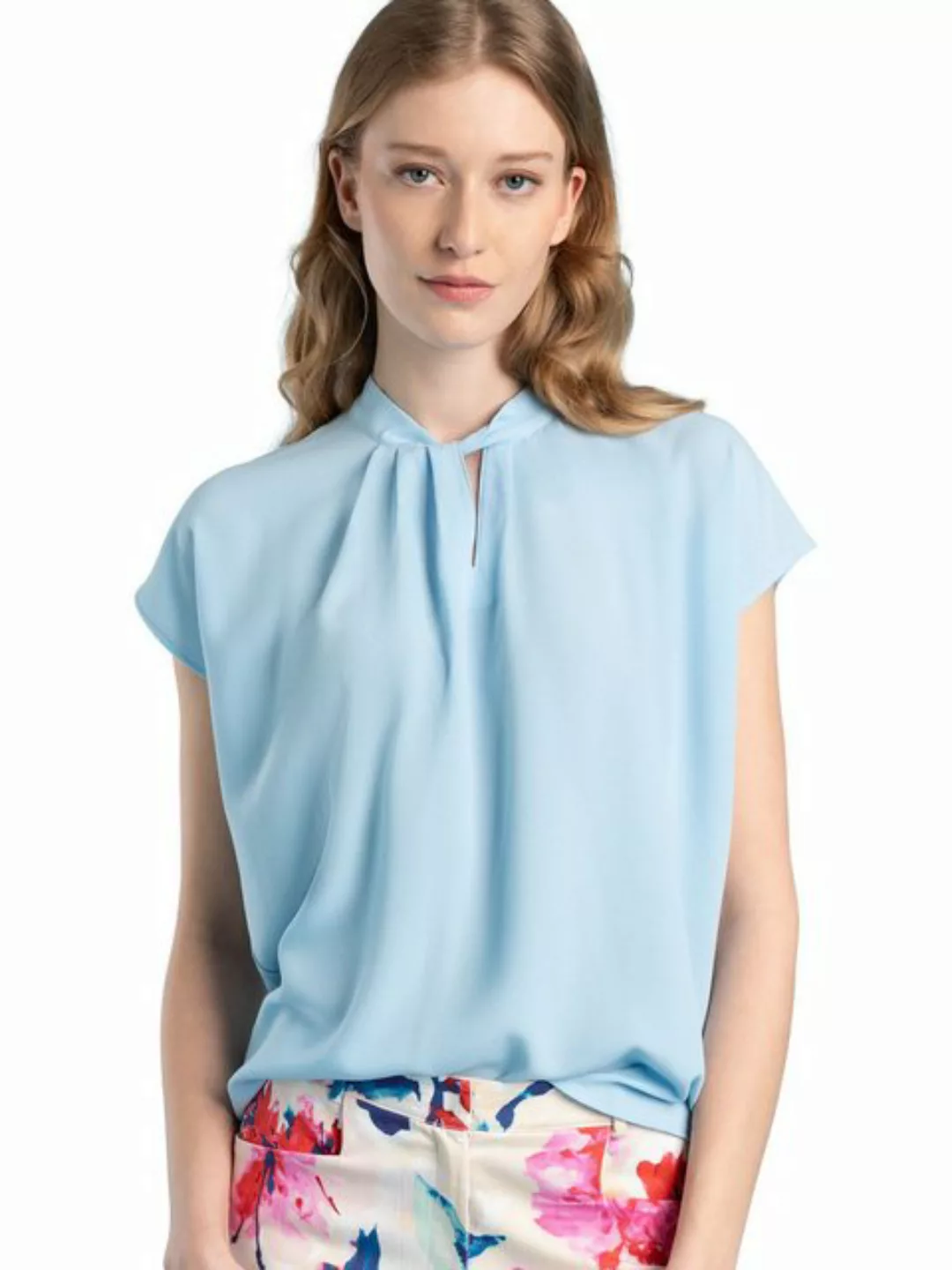 Blusenshirt, light skyblue, Frühjahrs-Kollektion günstig online kaufen
