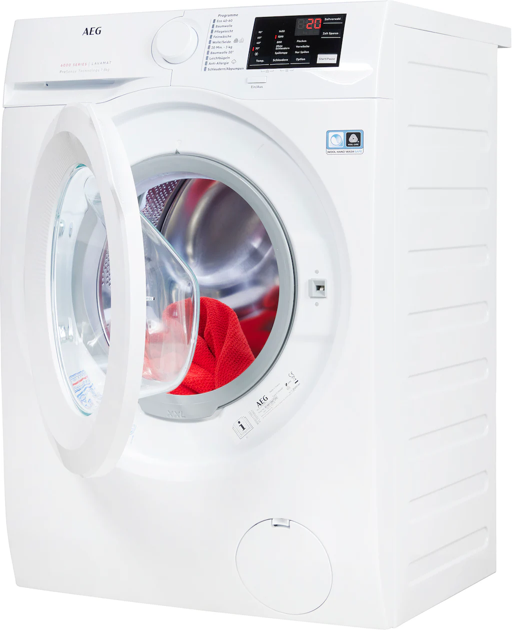 AEG Waschmaschine, Serie 6000, L6FB480FL, 8 kg, 1400 U/min günstig online kaufen